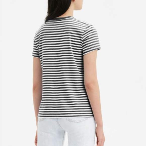 Levi’s Perfect T-Shirt, Raita Stripe Caviar (Black & White), Size XXL, NWT - Picture 3 of 3